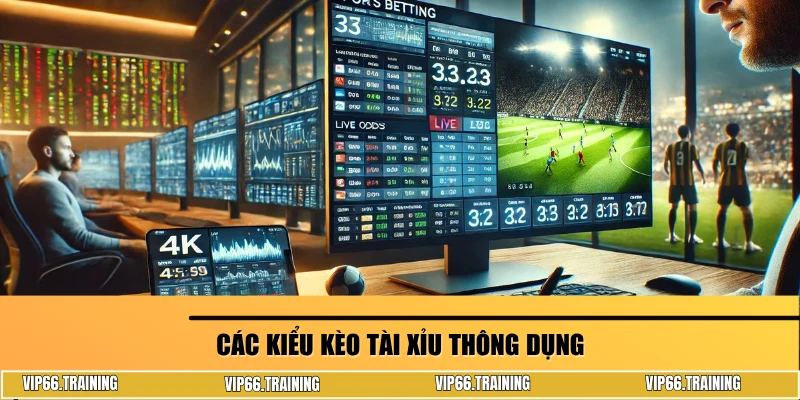 Các kiểu kèo tài xỉu thông dụng