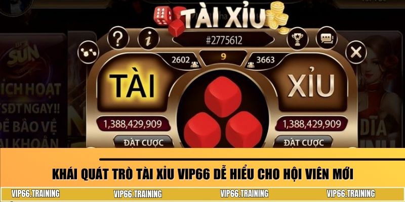 Khái quát trò tài xỉu VIP66 dễ hiểu cho hội viên mới