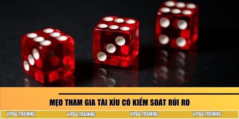 Mẹo tham gia tài xỉu có kiểm soát rủi ro